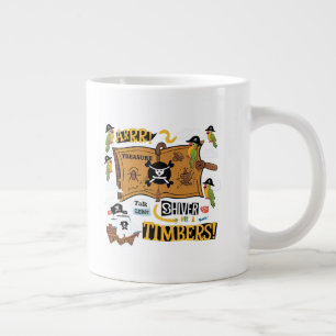 Caneca De Café Grande Fale como um dia de pirata