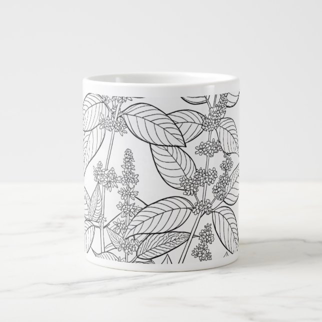 Caneca De Café Grande Falsa Naipe - Boehmeria cidrica - Planta Nativa (Frente)