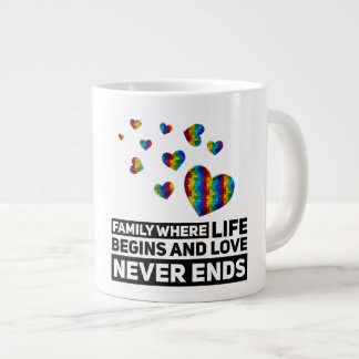 Caneca De Café Grande Família Autismo - Mug