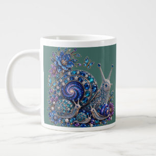 Caneca De Café Grande Família de Caracol de Cristal Celestial – Galáxia