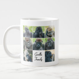 Caneca De Café Grande Família de Gorilas