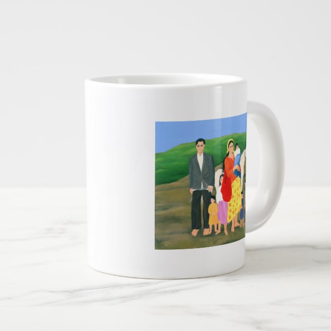 Caneca De Café Grande Família Gipsy 1986 (Frente Esquerda)