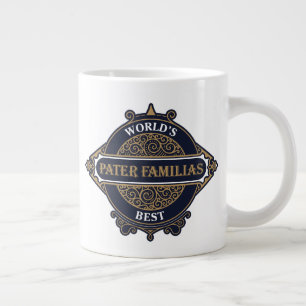 Caneca De Café Grande Famílias do Melhor Pater do Mundo (Pai da Famíli