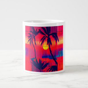 Caneca De Café Grande Fantasía de Fuga Tropical