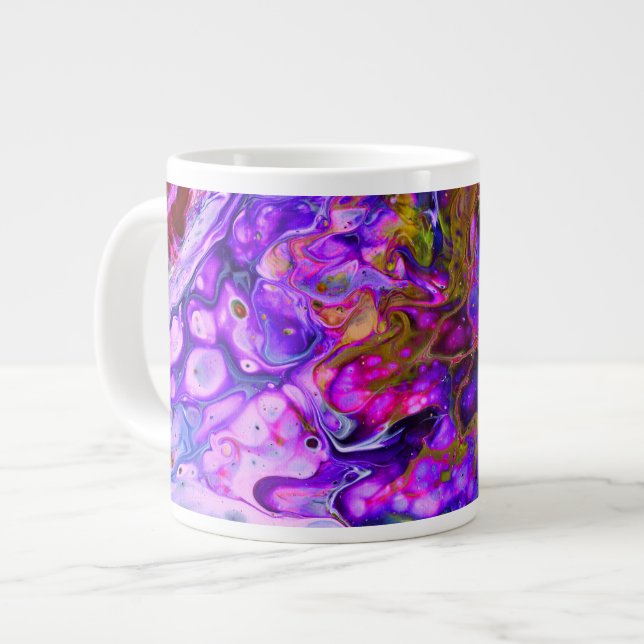 Caneca De Café Grande Fantasia Mundo (Frente Esquerda)