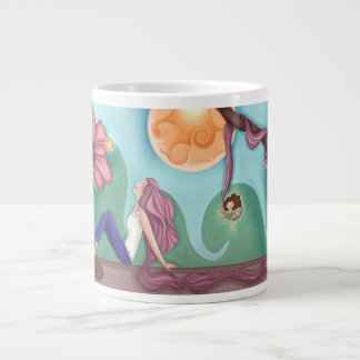 Caneca De Café Grande Fantasy Art Mug - presente de ilustração desenhada