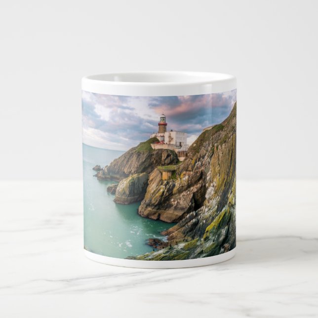 Caneca De Café Grande Faróis | Baily Lighthouse Dublin, Irlanda (Frente)