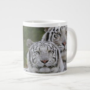 Caneca De Café Grande Fase branca, Tigre-de-bengala, Tigris
