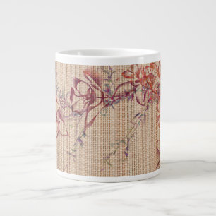 Caneca De Café Grande Faux Bamboo Original Art Giant Mug