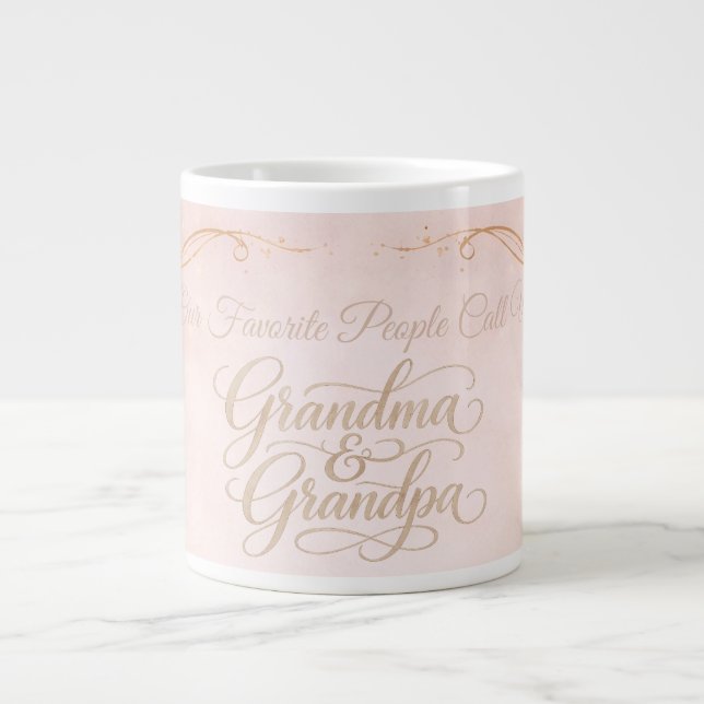 Caneca De Café Grande Favorite People - Grandma and Grandpa Mug (Frente)