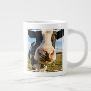 Caneca De Café Grande Fazendas   Mastigação De Vaca Holstein