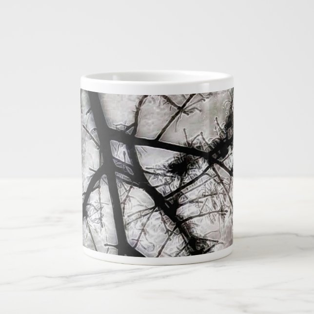 Caneca De Café Grande Fechando em (Frente)