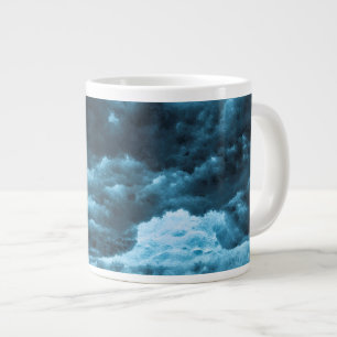 Caneca De Café Grande Feche o gelo azul, Islândia