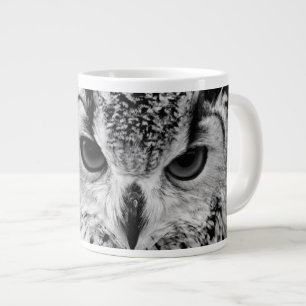Caneca De Café Grande Feche O Retrato Da Eurásia-Coruja