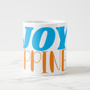 Caneca De Café Grande Felicidade Joy Specialty Mug