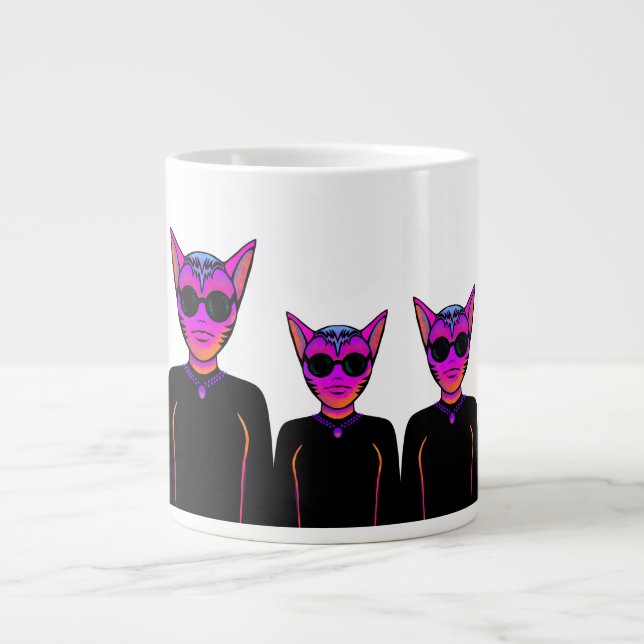 Caneca De Café Grande Feline character (Frente)