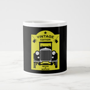 Caneca De Café Grande Feliz Aniversário Sexagenário Sobre O Morro