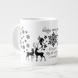 Caneca De Café Grande feliz ano novo