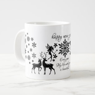 Caneca De Café Grande feliz ano novo