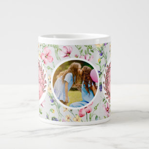 Caneca De Café Grande Feliz Dia das Mães Foto Moderna Elegante