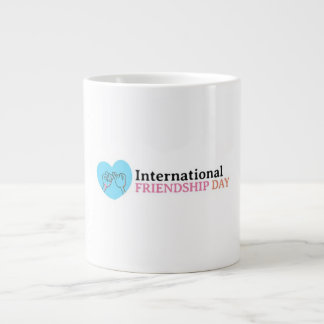 Caneca De Café Grande Feliz Dia Internacional da Amizade
