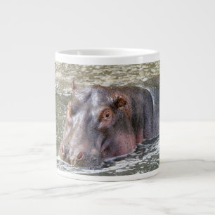 Caneca De Café Grande Feliz Hippo