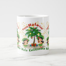 Caneca De Café Grande Feliz Hula Days 3 Jumbo Mug