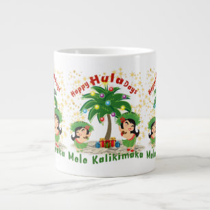 Caneca De Café Grande Feliz Hula Days 3 Jumbo Mug