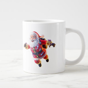 Caneca De Café Grande Feliz Humor Engraçado Tendência Moderna Feliz Nata