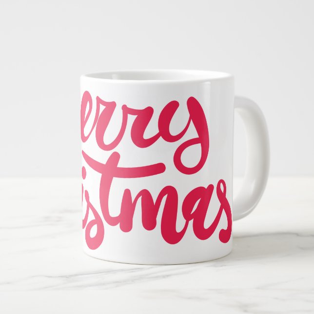 Caneca De Café Grande Feliz Natal (Frente Esquerda)