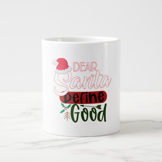 Caneca De Café Grande Feliz Natal (Frente)