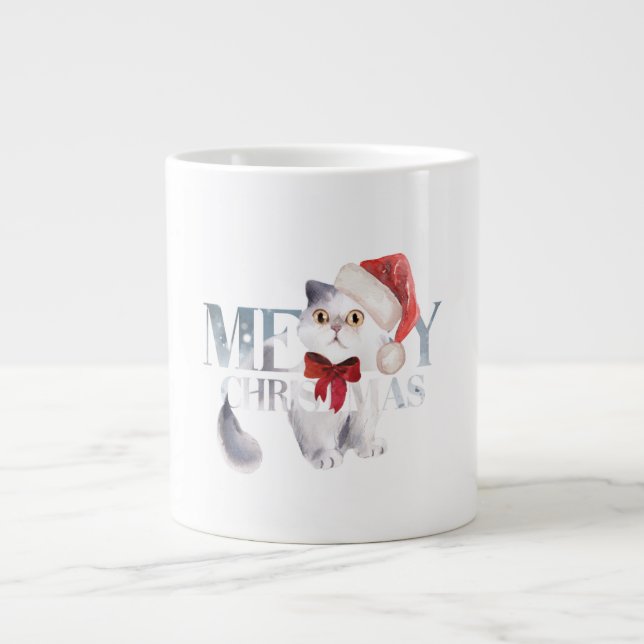 Caneca De Café Grande Feliz Natal (Frente)