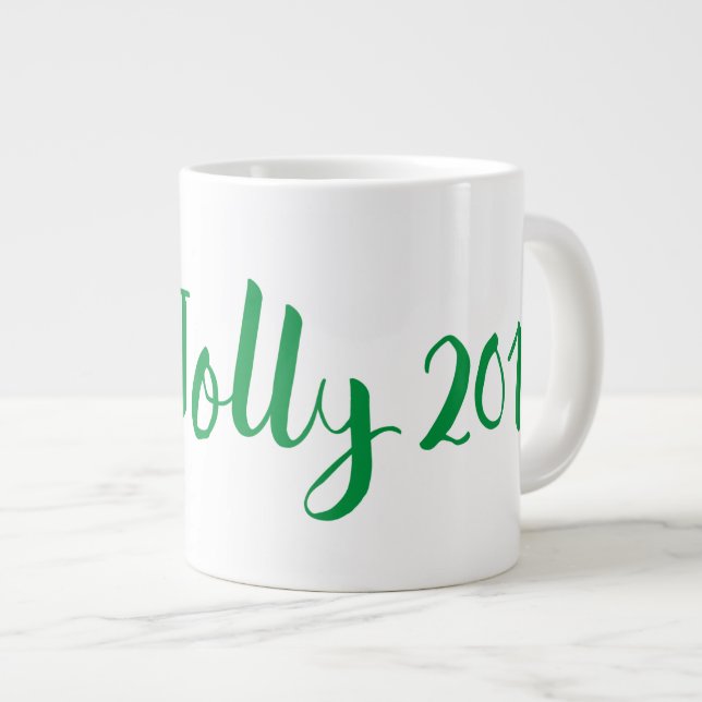 Caneca De Café Grande Feliz Natal (Frente Esquerda)