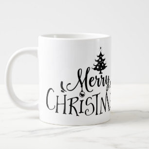 Caneca De Café Grande Feliz Natal com Árvore/Cotação de Natal /Mug