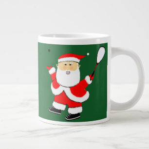 Caneca De Café Grande Feliz Natal do Jogador de Esmagamento