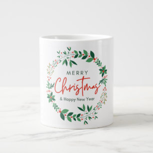 Caneca De Café Grande Feliz Natal e feliz ano novo Specialty Mug