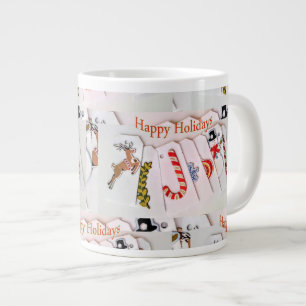 Caneca De Café Grande Feliz Natal Jumbo Mug