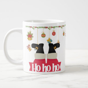 Caneca De Café Grande Feliz Natal Papais noeis Ho Ho Ho Espresso Cup