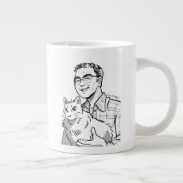 Caneca De Café Grande Feliz Pai de B-day por RoseWrites Specialty Mug