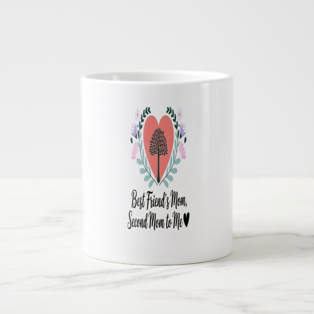 Caneca De Café Grande Feliz tributo a uma segunda mãe (Frente)