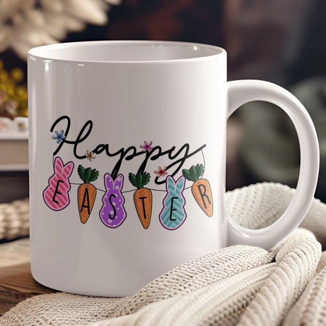 Caneca De Café Grande Felz pascoa! (Happy Easter.)