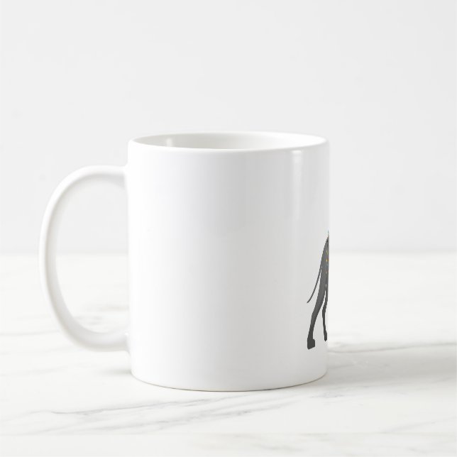 Caneca De Café Grande Feriado de Dane - Luz de Natal (Esquerda)