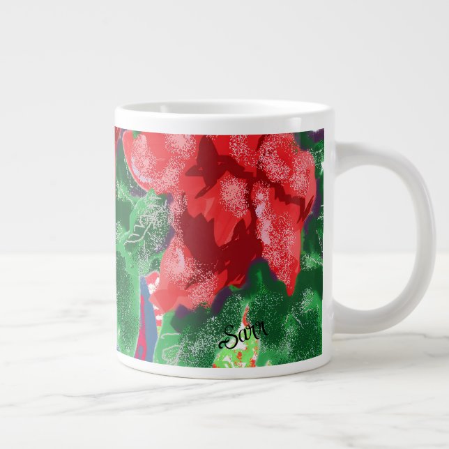 Caneca De Café Grande Feriado Mug: Sentimento de Natal (Direita)