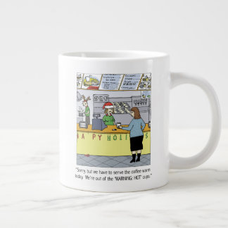 Caneca De Café Grande Feriado Quente de Café - Cartografia de Natal Engr