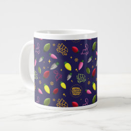 Caneca De Café Grande Férias de Natal | Padrão de férias