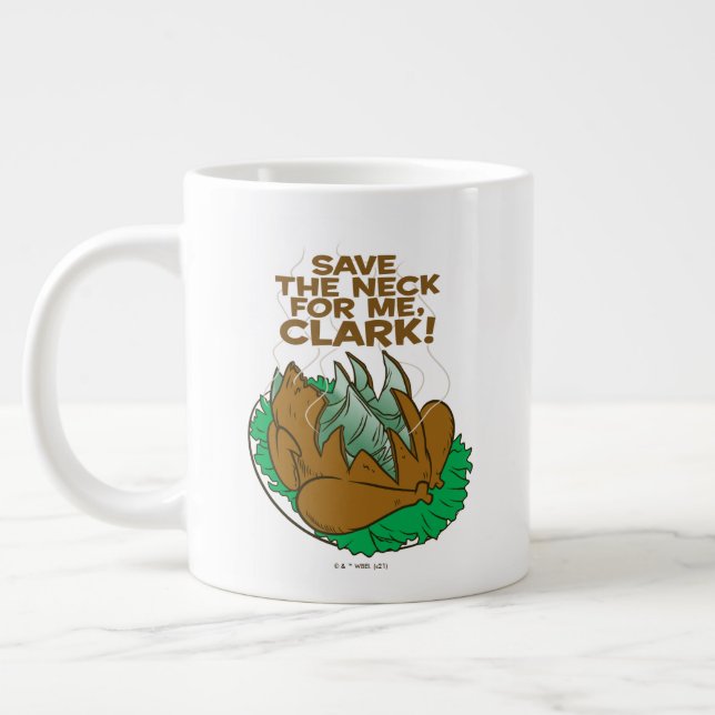 Caneca De Café Grande Férias de Natal | Salve o pescoço para mim, Clark! (Esquerda)