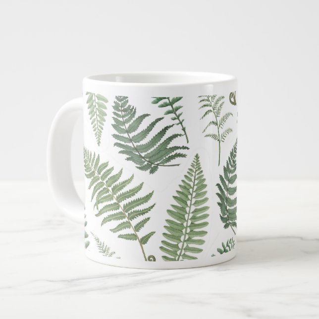 Caneca De Café Grande Fern Frenzy Jubo Mug (Frente Esquerda)