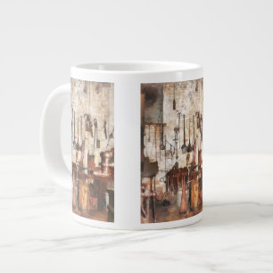 Caneca De Café Grande Ferramentas de Mão no Compro de Máquina