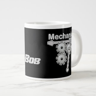 Caneca De Café Grande Ferramentas e engrenagens de nomes mecânicos