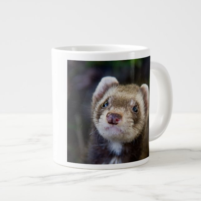 Caneca De Café Grande Ferret (Frente Esquerda)
